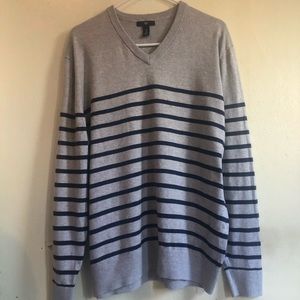 Gap V-neck striped sweatshirt